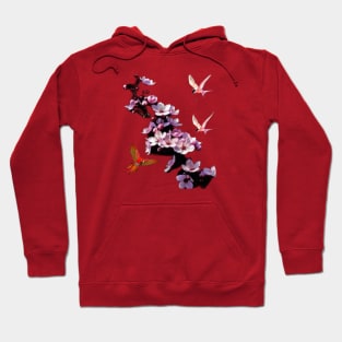 flowers anb birds art design. Hoodie